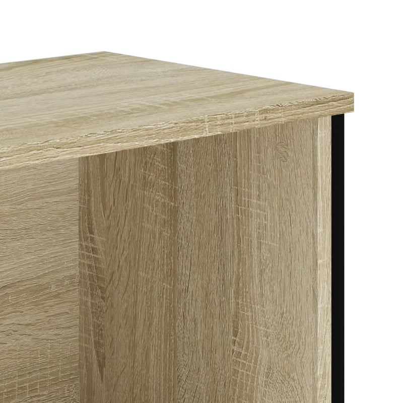 vidaXL sonoma tölgy szerelt fa könyvespolc 80 x 31 x 137,5 cm