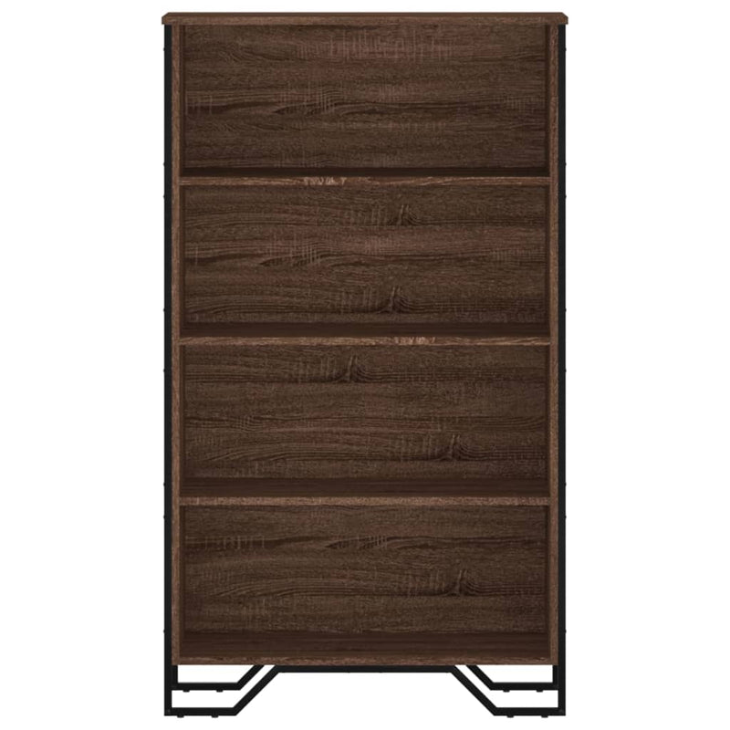 vidaXL barna tölgy színű szerelt fa könyvszekrény 80 x 31 x 137,5 cm
