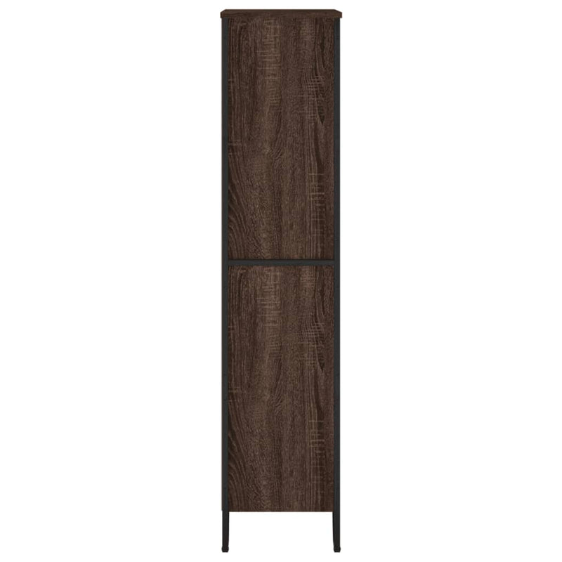 vidaXL barna tölgy színű szerelt fa könyvszekrény 80 x 31 x 137,5 cm