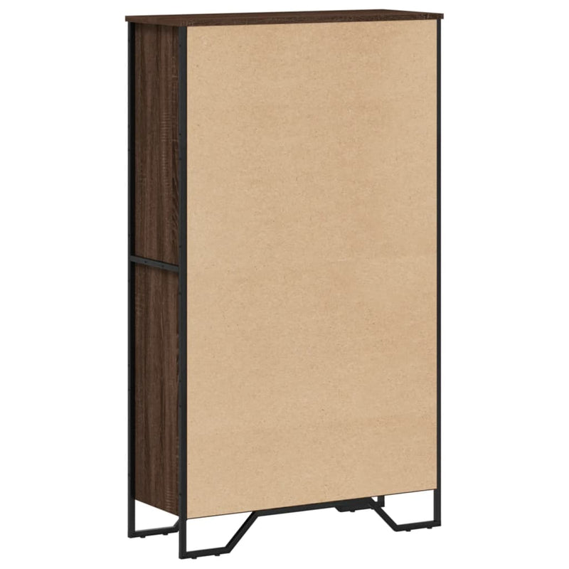 vidaXL barna tölgy színű szerelt fa könyvszekrény 80 x 31 x 137,5 cm