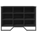 vidaXL fekete szerelt fa cipőszekrény 90 x 38 x 61,5 cm