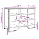 vidaXL fekete szerelt fa cipőszekrény 90 x 38 x 61,5 cm