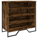 vidaXL füstös tölgy színű szerelt fa cipőszekrény 80 x 38 x 78 cm