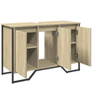 vidaXL sonoma tölgy szerelt fa fürdőszobai mosdószekrény 91x35x60 cm