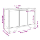 vidaXL sonoma tölgy szerelt fa fürdőszobai mosdószekrény 91x35x60 cm