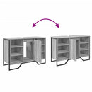 vidaXL szürke sonoma szerelt fa fürdőszobai mosdószekrény 91x35x60 cm