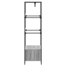 vidaXL szürke sonoma színű szerelt fa ruhásszekrény 90 x 50 x 180 cm