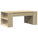 vidaXL sonoma tölgy színű szerelt fa dohányzóasztal 102 x 55 x 42 cm