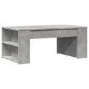 vidaXL betonszürke szerelt fa dohányzóasztal 102 x 55 x 42 cm