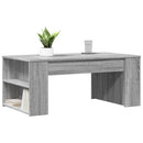 vidaXL szürke sonoma színű szerelt fa dohányzóasztal 102 x 55 x 42 cm