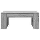 vidaXL szürke sonoma színű szerelt fa dohányzóasztal 102 x 55 x 42 cm