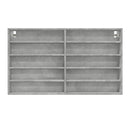 vidaXL betonszürke szerelt fa vitrinszekrény 100 x 15 x 58 cm