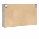 vidaXL betonszürke szerelt fa vitrinszekrény 100 x 15 x 58 cm