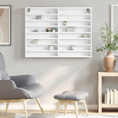 vidaXL fehér szerelt fa vitrinszekrény 100 x 8,5 x 75 cm