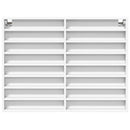 vidaXL fehér szerelt fa vitrinszekrény 100 x 8,5 x 75 cm