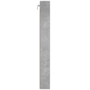 vidaXL betonszürke szerelt fa vitrinszekrény 100 x 8,5 x 75 cm
