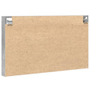 vidaXL betonszürke szerelt fa vitrinszekrény 100 x 8,5 x 58 cm