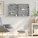 vidaXL szürke sonoma színű szerelt fa vitrinszekrény 100 x 8,5 x 58 cm