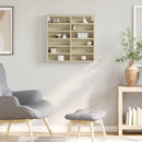 vidaXL sonoma tölgy színű szerelt fa vitrinszekrény 60 x 8,5 x 58 cm