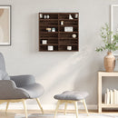 vidaXL barna tölgy színű szerelt fa vitrinszekrény 60 x 8,5 x 58 cm