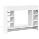 vidaXL fehér szerelt fa falra szerelhető íróasztal 105 x 48 x 75 cm