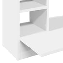 vidaXL fehér szerelt fa falra szerelhető íróasztal 105 x 48 x 75 cm