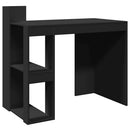 vidaXL fekete szerelt fa irodai asztal 103,5 x 56,5 x 94 cm
