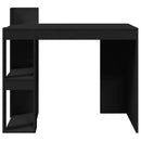 vidaXL fekete szerelt fa irodai asztal 103,5 x 56,5 x 94 cm