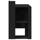 vidaXL fekete szerelt fa irodai asztal 103,5 x 56,5 x 94 cm