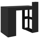 vidaXL fekete szerelt fa irodai asztal 103,5 x 56,5 x 94 cm