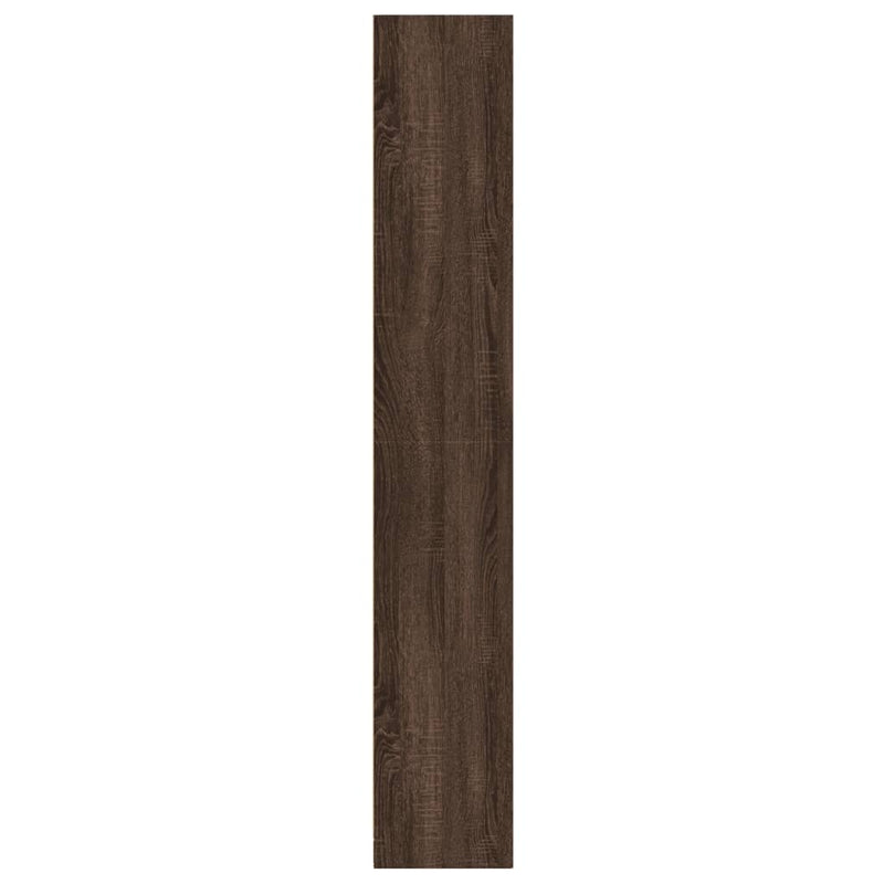 vidaXL barna tölgy színű szerelt fa könyvszekrény 57 x 28,5 x 174 cm