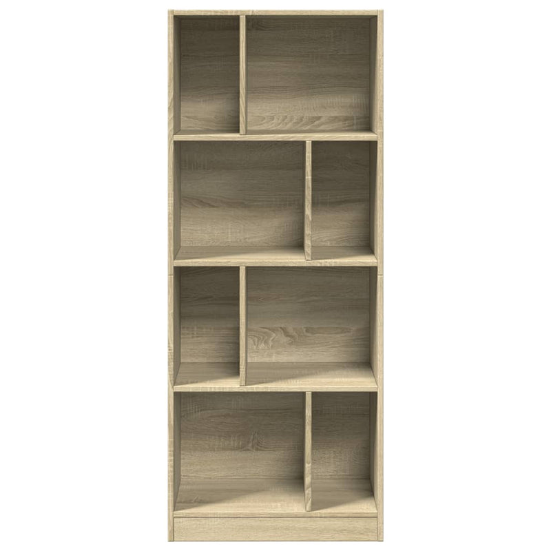 vidaXL sonoma tölgy színű szerelt fa könyvszekrény 57 x 28,5 x 141 cm