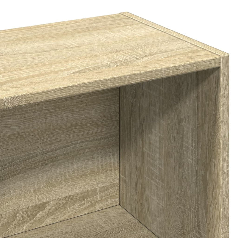 vidaXL sonoma tölgy színű szerelt fa könyvszekrény 57 x 28,5 x 141 cm