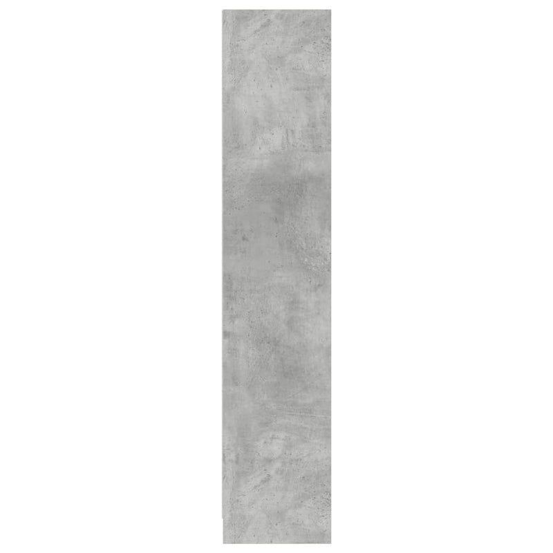 vidaXL betonszürke szerelt fa könyvespolc 57 x 28,5 x 141 cm