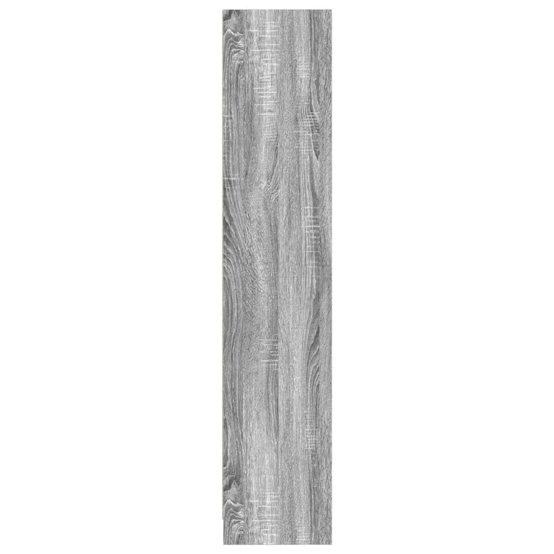 vidaXL szürke sonoma színű szerelt fa könyvespolc 57 x 28,5 x 141 cm
