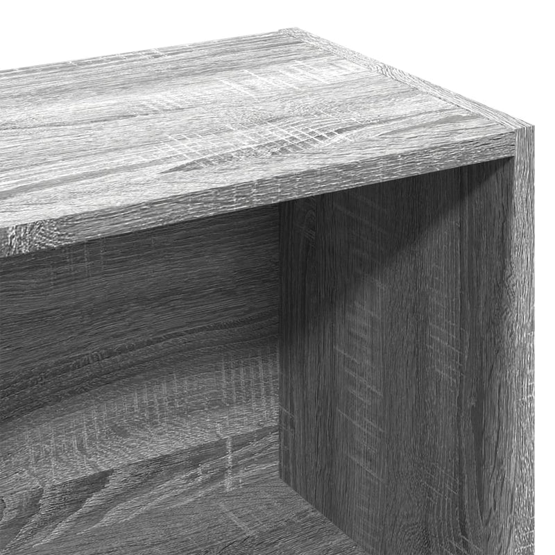 vidaXL szürke sonoma színű szerelt fa könyvespolc 57 x 28,5 x 141 cm