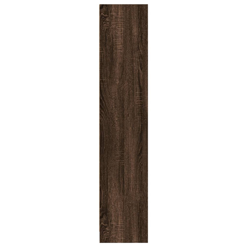vidaXL barna tölgy színű szerelt fa könyvszekrény 57 x 28,5 x 141 cm