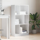 vidaXL fehér szerelt fa könyvszekrény 57 x 28,5 x 107,5 cm