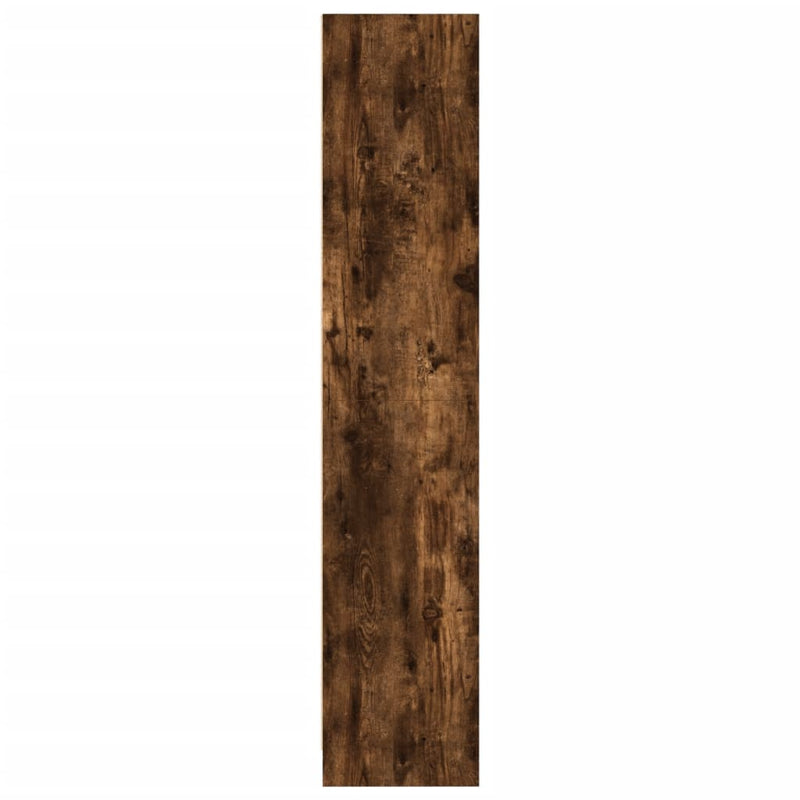 vidaXL füstös tölgy színű szerelt fa könyvszekrény 57x28,5x107,5 cm