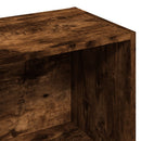 vidaXL füstös tölgy színű szerelt fa könyvszekrény 57x28,5x107,5 cm