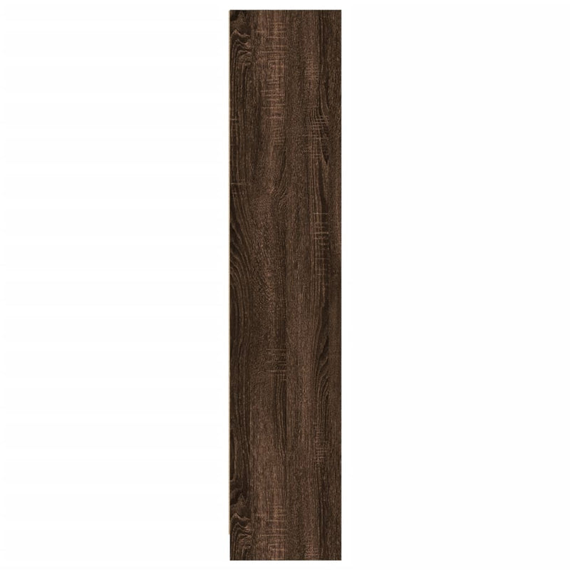 vidaXL barna tölgy színű szerelt fa könyvszekrény 57x28,5x107,5 cm