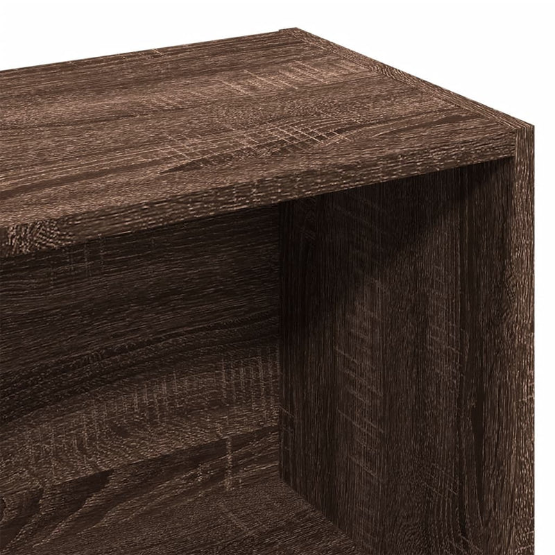 vidaXL barna tölgy színű szerelt fa könyvszekrény 57x28,5x107,5 cm