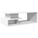 vidaXL fehér szerelt fa dohányzóasztal 102 x 55 x 35 cm