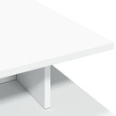 vidaXL fehér szerelt fa dohányzóasztal 102 x 55 x 35 cm