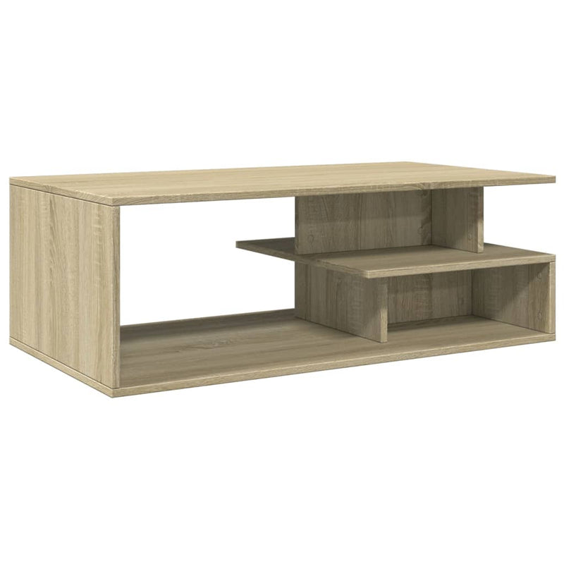 vidaXL sonoma tölgy színű szerelt fa dohányzóasztal 102x55x35 cm