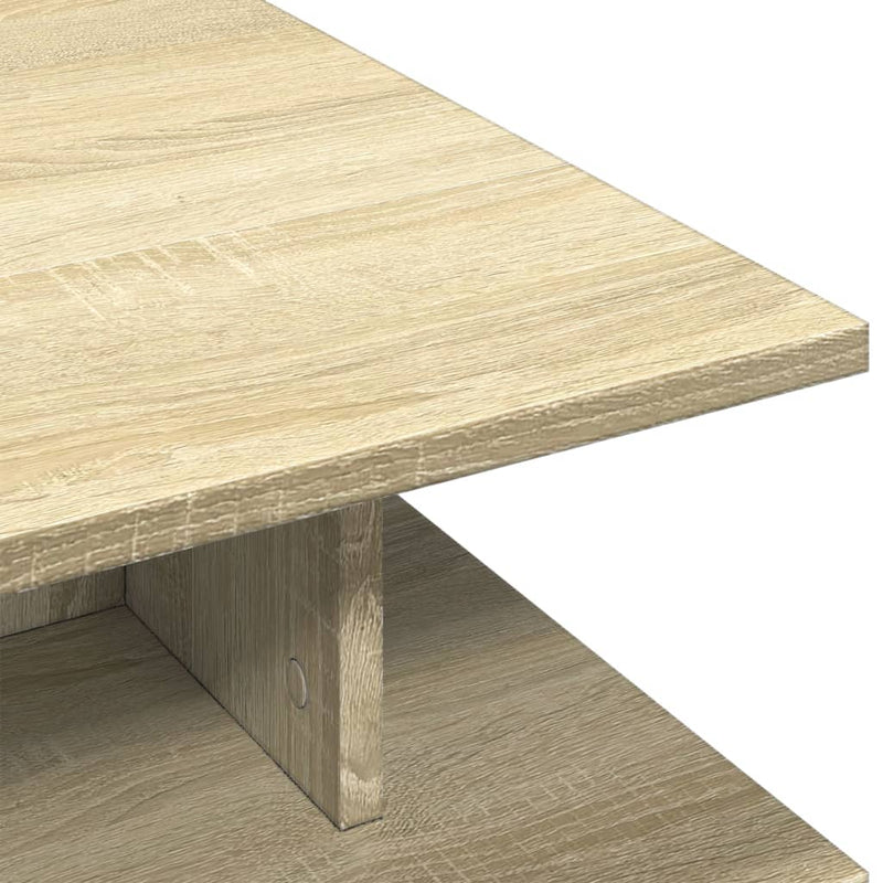 vidaXL sonoma tölgy színű szerelt fa dohányzóasztal 102x55x35 cm
