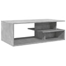 vidaXL betonszürke szerelt fa dohányzóasztal 102x55x35 cm