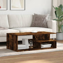 vidaXL füstös tölgy színű szerelt fa dohányzóasztal 102x55x35 cm