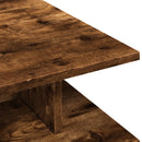 vidaXL füstös tölgy színű szerelt fa dohányzóasztal 102x55x35 cm