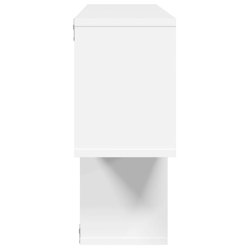 vidaXL fehér szerelt fa fali polc 100 x 20 x 53 cm